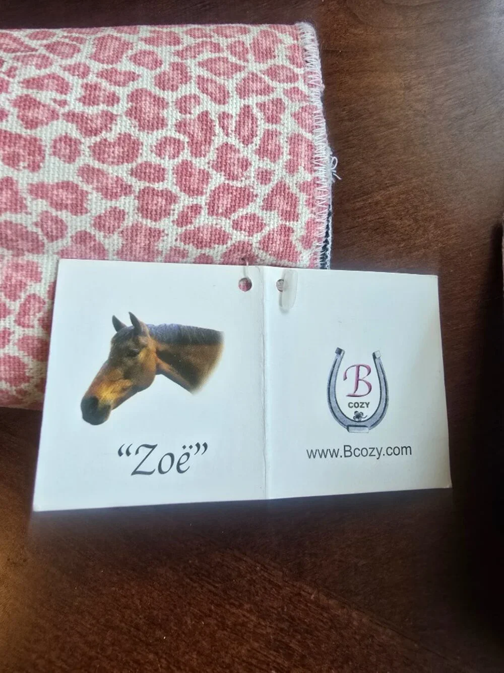 Lot of 4 B Cozy Animal Print Charitable Supports - Old Friends Equine